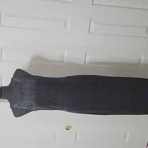 UP FRONT Dress NWT Size M Black Stretchy Velveteen (USA)